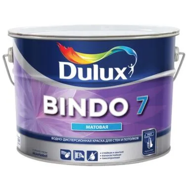 Купить Краска акриловая для стен и потолков BINDO 7 матовая BW 4,5л, Dulux в интернет-магазине Akvilon.kz
