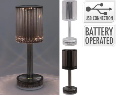 Купить Лампа настольная LED, 8x8x24,5 см, с зарядкой от USB, в ассортименте, Koopman в интернет-магазине Akvilon.kz