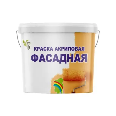 Купить Краска акриловая Радуга фасадная белая 14 в интернет-магазине Akvilon.kz