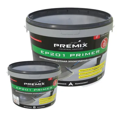 Купить Двухкомпонентная эпоксидная грунтовка EP 201, 20 кг, Premix в интернет-магазине Akvilon.kz