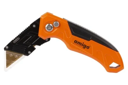 Купить Нож строительный с трапециевидным лезвием Amigo Grande в интернет-магазине Akvilon.kz