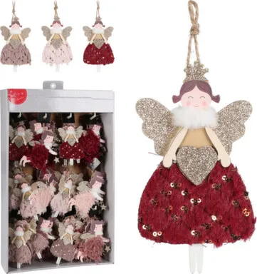 Купить Подвесная декорация Ангел, разм. 8x14см, в асс, Koopman в интернет-магазине Akvilon.kz