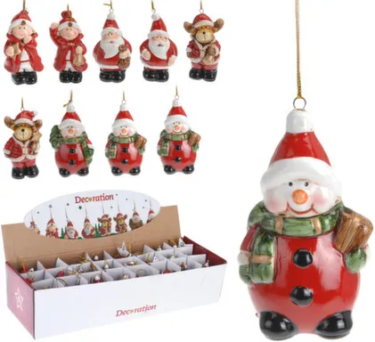 Купить Декорация подвесная Рождественский персонаж разм. 4x3,3x7см в асс, Koopman в интернет-магазине Akvilon.kz