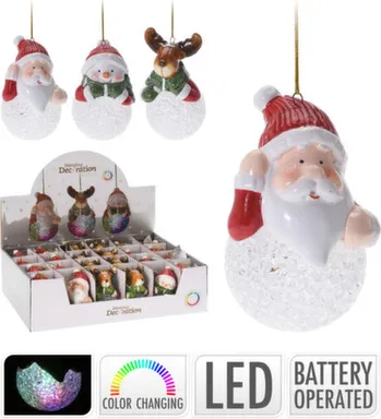 Купить Декорация подвесная Рождественский персонаж с подсветкой, раб. от бат. 2XLR44, в асс, Koopman в интернет-магазине Akvilon.kz