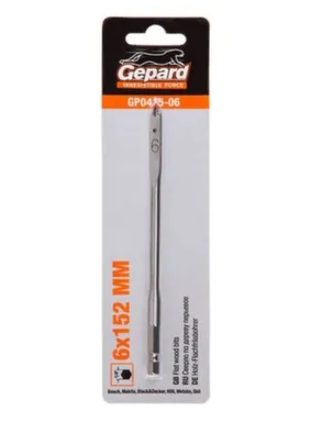 Купить Сверло по дереву перьевое ф 6 мм, Gepard в интернет-магазине Akvilon.kz