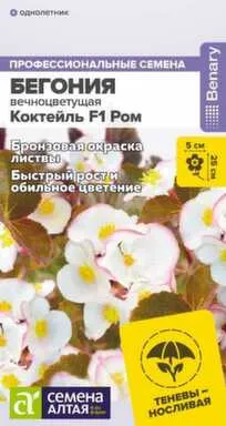 Купить Цветы Бегония Коктейль Ром вечноцветущая, Семена Алтая в интернет-магазине Akvilon.kz
