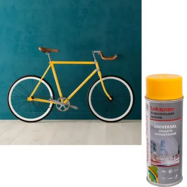 Купить Аэрозольная краска Радуга общего применения дынно-жёлтая 400 мл в интернет-магазине Akvilon.kz
