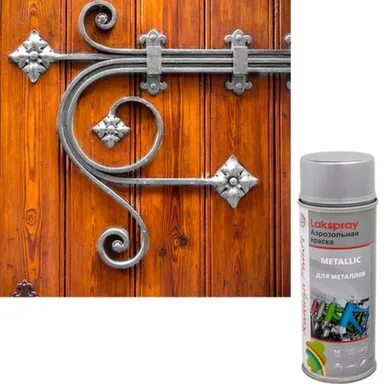 Купить Аэрозольная краска Радуга общего применения металлик серебро 400 мл в интернет-магазине Akvilon.kz