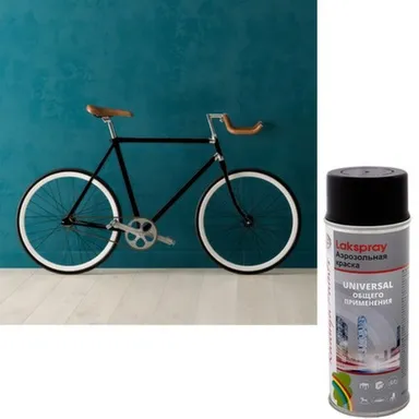 Купить Аэрозольная краска Радуга общего применения черная матовая 400 мл в интернет-магазине Akvilon.kz