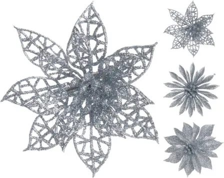 Купить Декорация Цветок на клипсе, диам. 8см, набор 4шт, в асс, Koopman в интернет-магазине Akvilon.kz