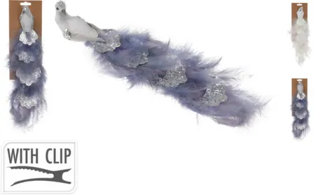 Купить Декорация "птица на клипсе", разм. 34x12x7 см, в асс., Koopman в интернет-магазине Akvilon.kz