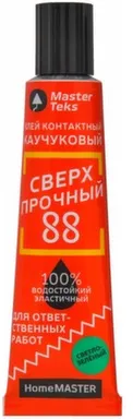 Купить Клей контактный каучуковый 88, сверхпрочный, 40 мл, Masterteks в интернет-магазине Akvilon.kz