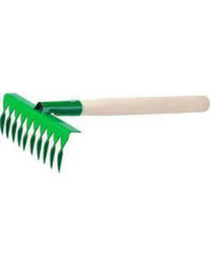 Купить Грабельки садовые с деревянной ручкой 8 витых зубцов, Росток в интернет-магазине Akvilon.kz