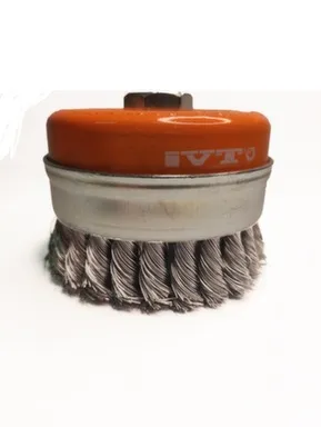 Купить Щетка для УШМ 100 мм, "Чашка", крученая, IVT в интернет-магазине Akvilon.kz