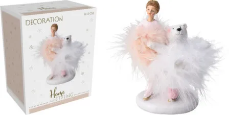 Купить Статуэтка Девочка с медведем, 9,5x8,5x12,3 см, Koopman в интернет-магазине Akvilon.kz