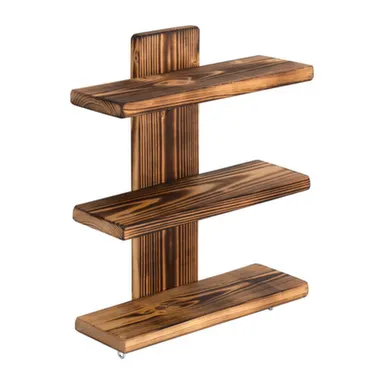Купить Полка настенная, трёхъярусная, 40x28x12 см, обожжённая сосна, Банные штучки в интернет-магазине Akvilon.kz