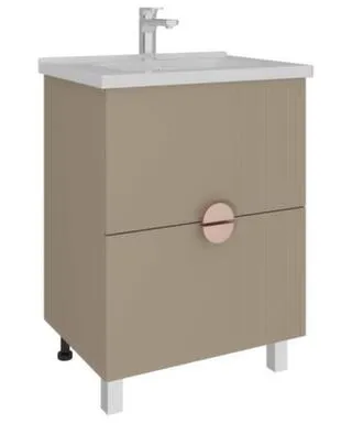 Тумба напольная Анна Сантьяго Белый снег 2 ящика с умывальником Orbita 1170-80/810, 80 см, AVK в интернет-магазине Akvilon.kz