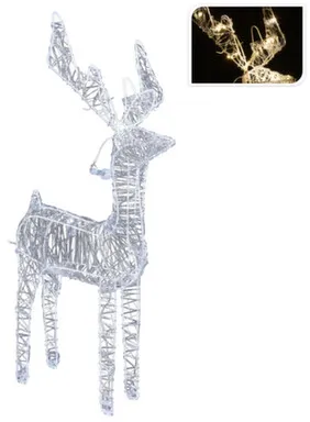 Купить Светильник декоративный, электрический Олень, 80 LED-ламп, выс. 80см, работает на 220-240В, Koopman в интернет-магазине Akvilon.kz