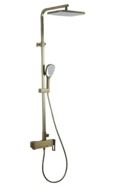 Купить Душевой комплект со смесителем G2417-3, сатин золотой, Gappo в интернет-магазине Akvilon.kz