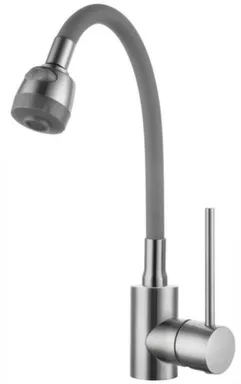 Купить Смеситель для кухни с гибким изливом DA 4-4-G, серый, Daiva в интернет-магазине Akvilon.kz