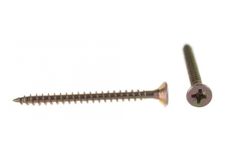 Купить Саморезы универсальные 6x70 (желтый цинк 4 шт), Стройбат в интернет-магазине Akvilon.kz