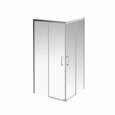 Купить Душевой уголок Vetro, раздвижной, квадратный, хром, 1000×1000×1950 мм, Kerama Marazzi в интернет-магазине Akvilon.kz