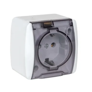 Купить Розетка 1- мест. 16А з/ш, пылевлагозащита Владивосток в интернет-магазине Akvilon.kz