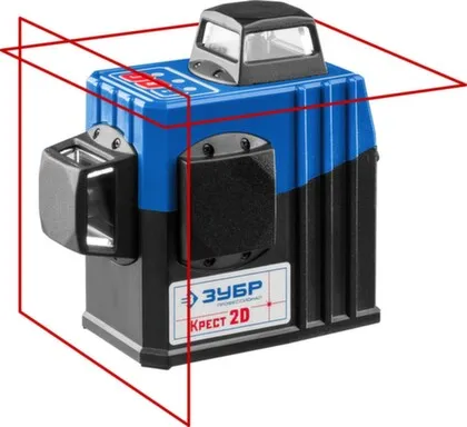 Купить Лазерный нивелир Зубр 2D 2x360° 20м/70м (точн. +/-0,3 мм/м) в интернет-магазине Akvilon.kz