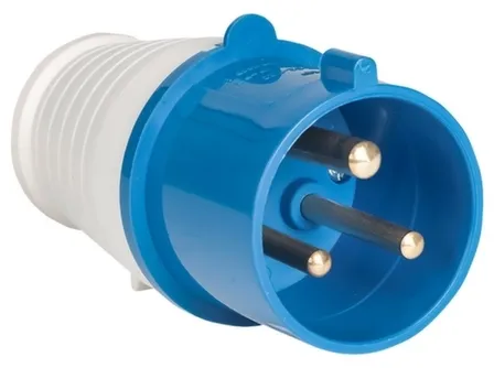 Купить Вилка кабельная, прямая, переносная 2Р+РЕ, 2 фазы 32 А, EKF в интернет-магазине Akvilon.kz