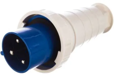 Купить Вилка кабельная, прямая, переносная 2Р+РЕ, 2 фазы 63 А, EKF в интернет-магазине Akvilon.kz