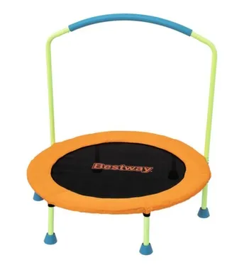 Купить Батут складной WonderJump с аркой для держания, металл, пластик, 91x96 см, максимальная нагрузка 25 кг, Bestway в интернет-магазине Akvilon.kz