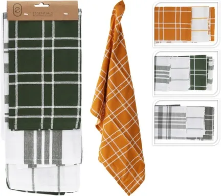 Купить Полотенце кухонное 45x70см, набор 3шт, в асс, Koopman в интернет-магазине Akvilon.kz