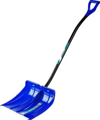 Купить Лопата снеговая пластиковая с алюминиевым черенком и V-ручкой 500 мм, Сибин в интернет-магазине Akvilon.kz