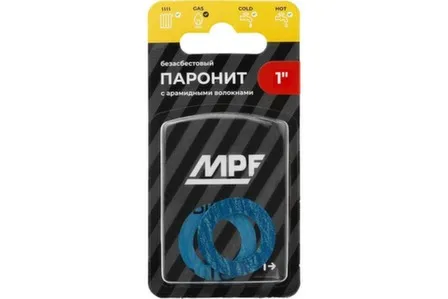 Купить Прокладка паронитовая безасбестовая MPF 1" (2 шт.), МР в интернет-магазине Akvilon.kz