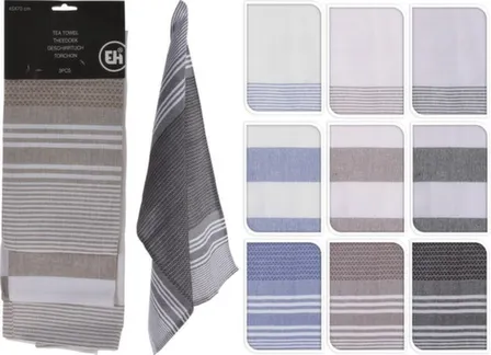 Купить Полотенце кухонное 45x70см, набор 3шт, в асс, Koopman в интернет-магазине Akvilon.kz