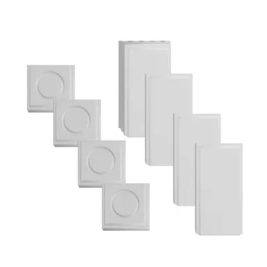 Купить Декоративные детали ФЛОРЕНЦИЯ Серена белый (4 пилястры+4 розетки) Убертюре в интернет-магазине Akvilon.kz