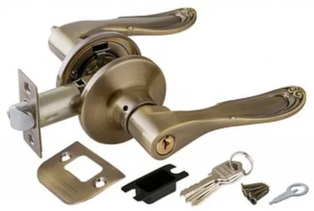 Купить Ручка-защелка межкомнатная 6030 ключ-фиксатор Punto Бронза в интернет-магазине Akvilon.kz