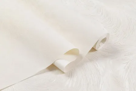 Купить Обои виниловые на флизелиновой основе Перо, база, светло-бежевый, 1,06x10 м, Артекс в интернет-магазине Akvilon.kz