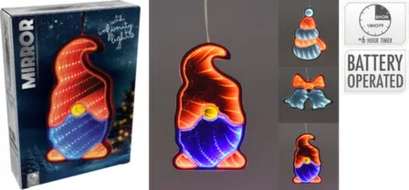 Купить Декорация Гном/колокольчики/снеговик, с подсветкой, с функцией таймера, Koopman в интернет-магазине Akvilon.kz