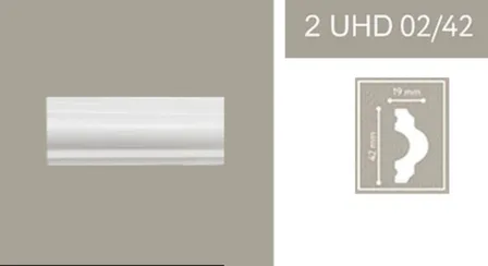 Купить Молдинг 42x19x2000мм UHD Polymer, Solid в интернет-магазине Akvilon.kz