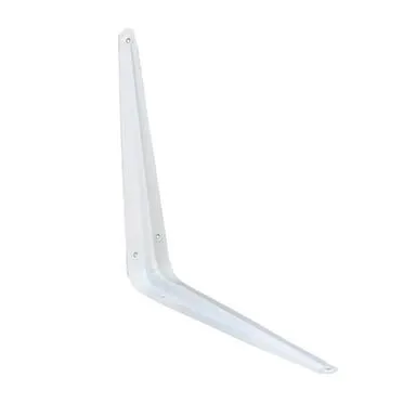 Купить Консоль с 1 ребром жесткости 300x250 мм, белый, 1 шт, Стройбат в интернет-магазине Akvilon.kz