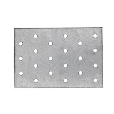 Купить Пластина перфорированная ПС 80x120x2 мм, белый цинк, 1 шт, Стройбат в интернет-магазине Akvilon.kz