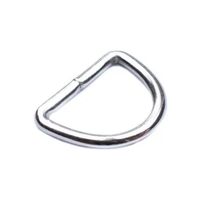 Купить Кольцо D-образное для ремня 30 мм, никелированное, 1 шт, Стройбат в интернет-магазине Akvilon.kz