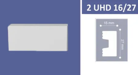 Купить Молдинг 27x15x2400мм UHD Polymer, Solid в интернет-магазине Akvilon.kz
