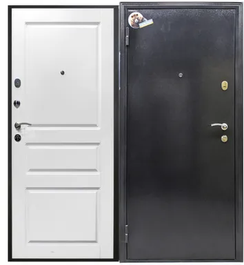 Купить Дверь металлическая ЗАСТАВА букле/матовая белая Город мастеров Левое 2050x960 в интернет-магазине Akvilon.kz