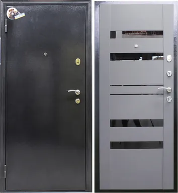 Купить Дверь металлическая КАТЮША 850x2050 букле/антрацит Город мастеров Левое 2050x850 в интернет-магазине Akvilon.kz