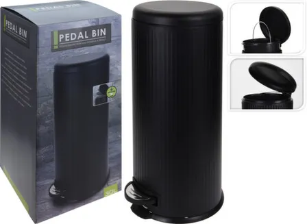 Купить Ведро для мусора, 30 л, размер 29,5x64 см, черный, Koopman в интернет-магазине Akvilon.kz