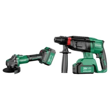 Купить Набор аккумуляторного инструмента STALKER Kit (AG20-125 Li BL+RH20 Li BL) в интернет-магазине Akvilon.kz