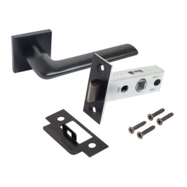 Купить Комплект ручек с защелкой ТИНА, Аллюр Матовый хром в интернет-магазине Akvilon.kz