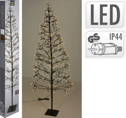 Купить Светильник электрический LED Дерево, 400 led-ламп, высота 180 см, работает от сети на напряжении 220-240 В, адаптер IP44, Koopman в интернет-магазине Akvilon.kz